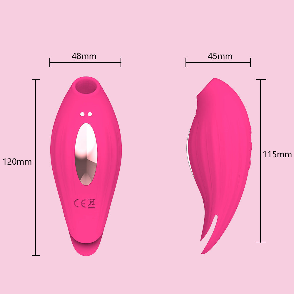 Clitoral Sucking Licking Vibrator with 10 Powerful Vibrations 5 Intensity Suctions. 2 in 1 Waterproof Clit Sucker Nipple Stimulator-EROSREALM