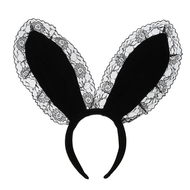 Rabbit Ear Animal Head Buckle Hairband-EROSREALM