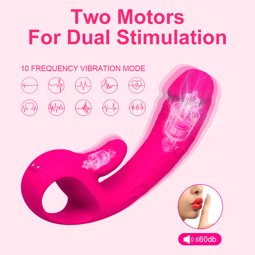 Rita 2-in-1 Tongue Swinging Vibrator-EROSREALM