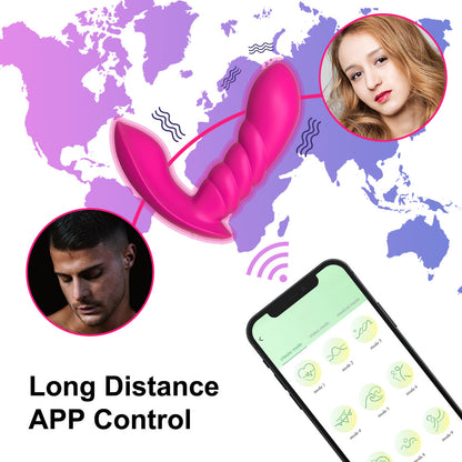 App Control Wearable G-spot Vibrating Panties-EROSREALM