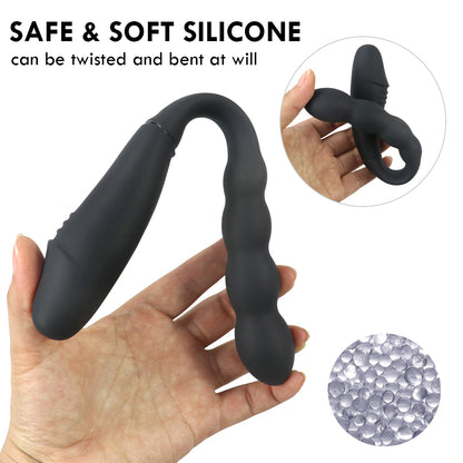 Double Vibrators For Couple Wireless Remote Wearable Dildo G Spot Stimulator Panties Sex Toys-EROSREALM