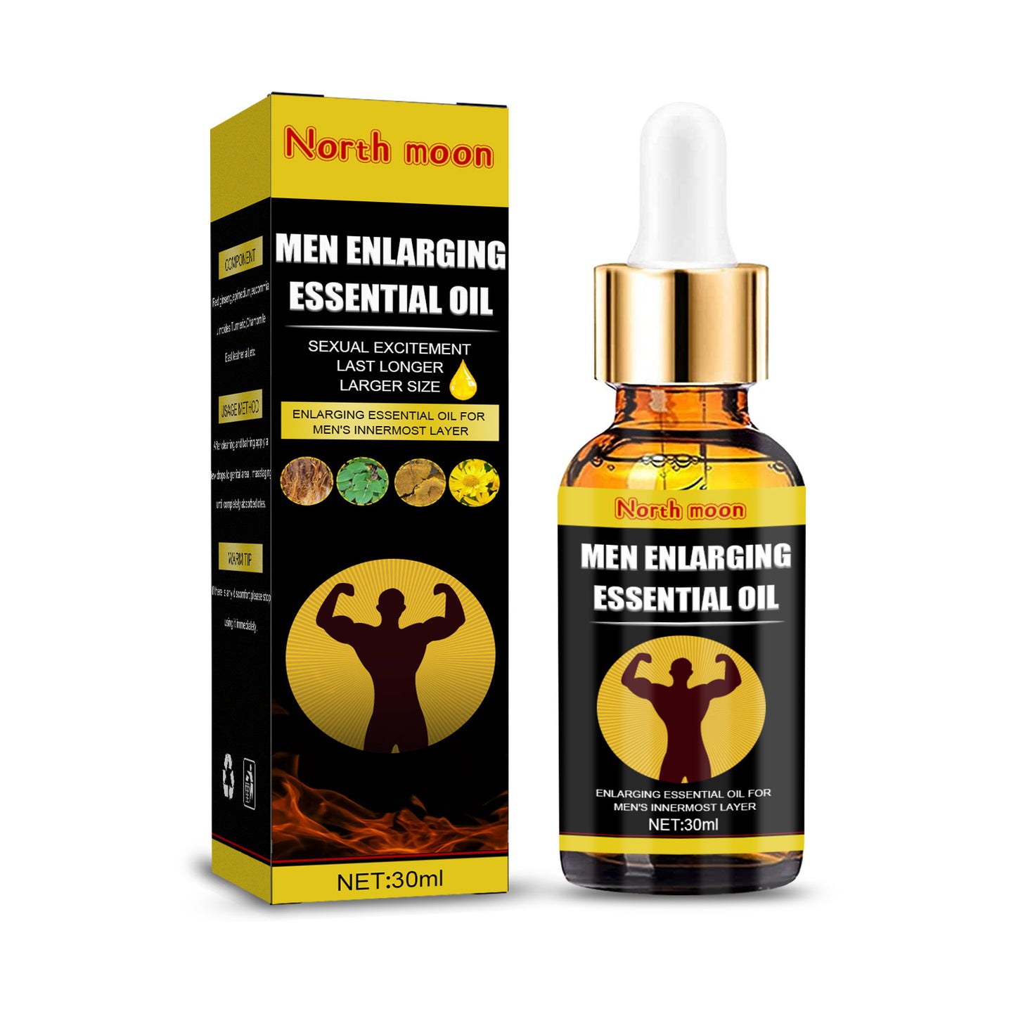 North Moon Male Penis Massage Essential Oil 10ml-EROSREALM