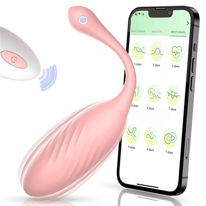 App & Wireless Remote Control 9 Frequency Egg Vibrator-EROSREALM