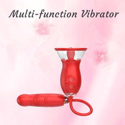 Rose Tongue Extender Vibrating Body Pump-EROSREALM