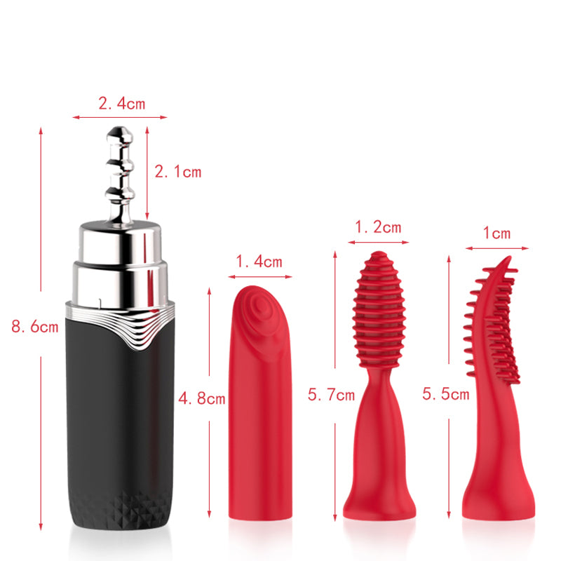 3-in-1 Clit-stimulating Lipstick Vibrator-EROSREALM