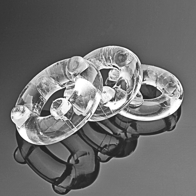 JOKER RING Ox3 Clear Silicone Penis Rings Set-EROSREALM