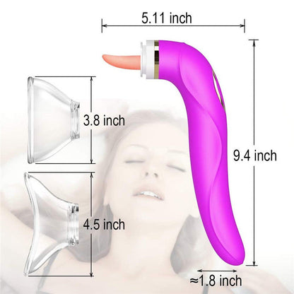 Clitoral Sucking Licking Vibrator. G-Spot Tongue Vibrator-EROSREALM