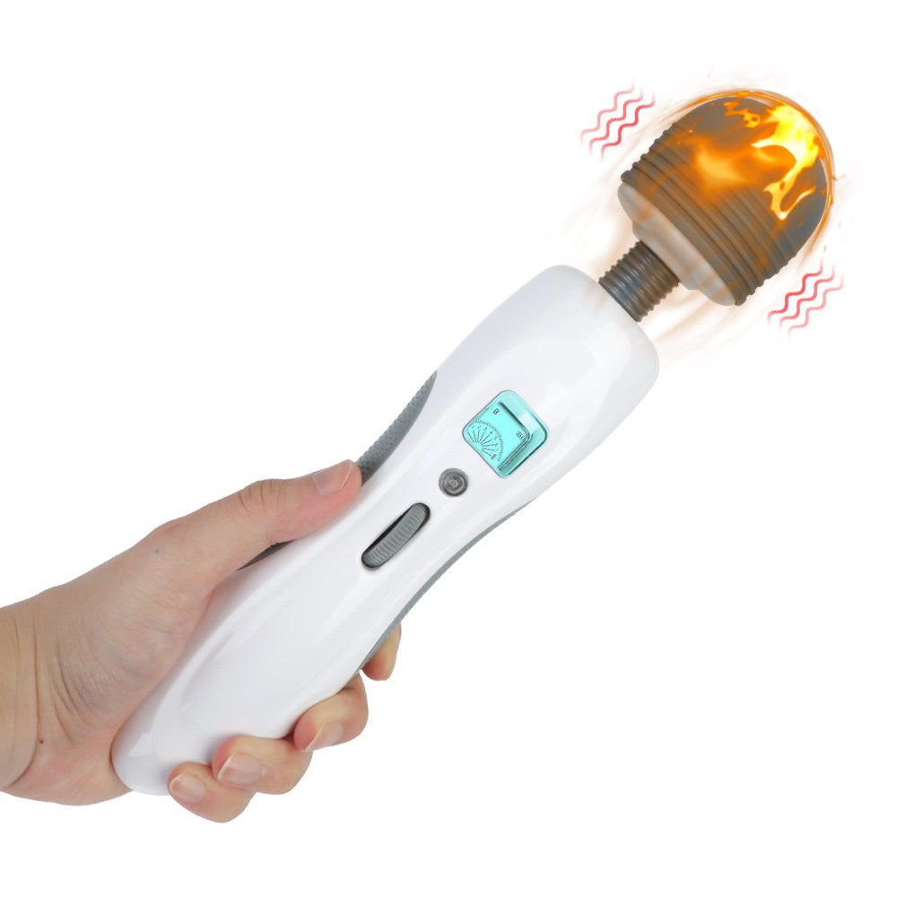 Warming Multi Frequency Wand Vibrator-EROSREALM