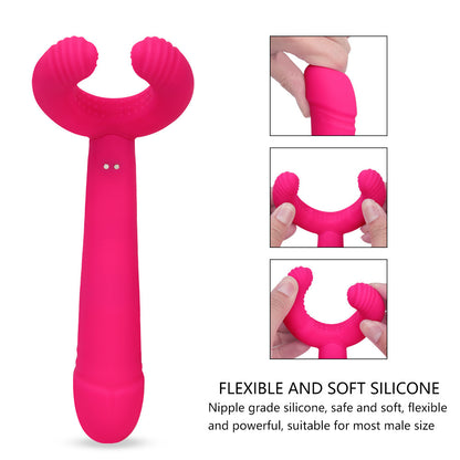 G-spot Rabbit Waterproof Rechargeable Dildo-EROSREALM