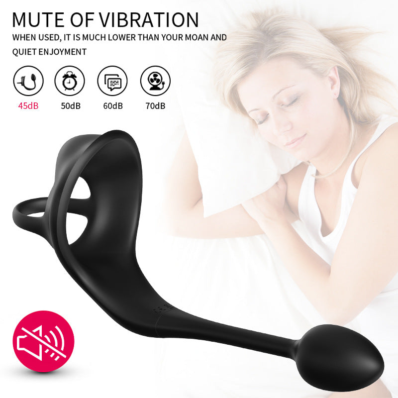 Remote Control 2-in-1 Cock Ring & Anal Vibrator-EROSREALM