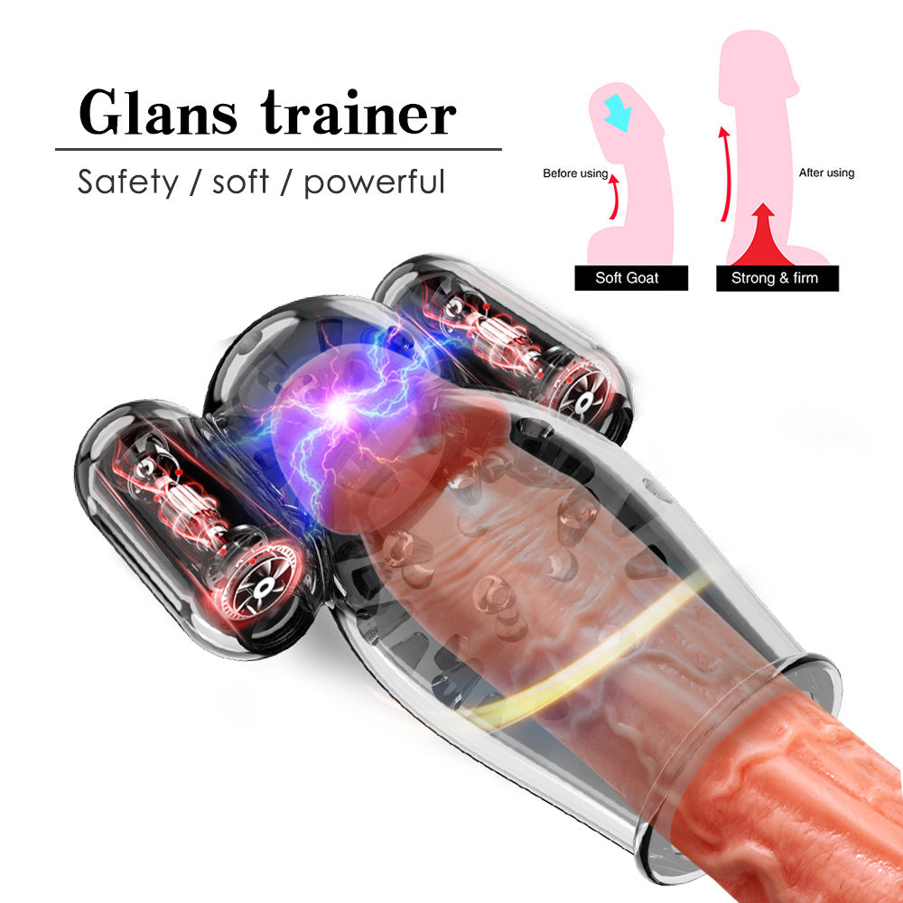 12 Frequency Vibration Penis Trainer Glans Exerciser-EROSREALM