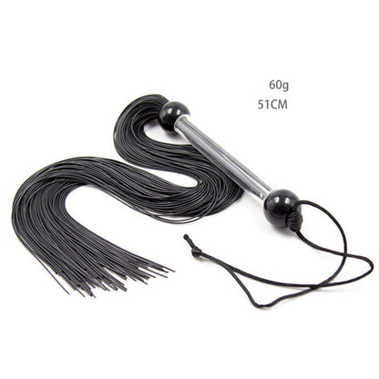 Silicone Spanking Tassel Whip With Handle-EROSREALM