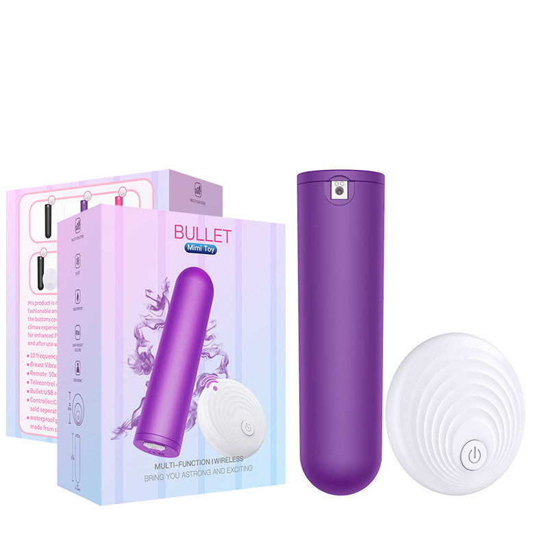 10 Speeds Remote Control Mini Lipstick Bullet Vibrator-EROSREALM