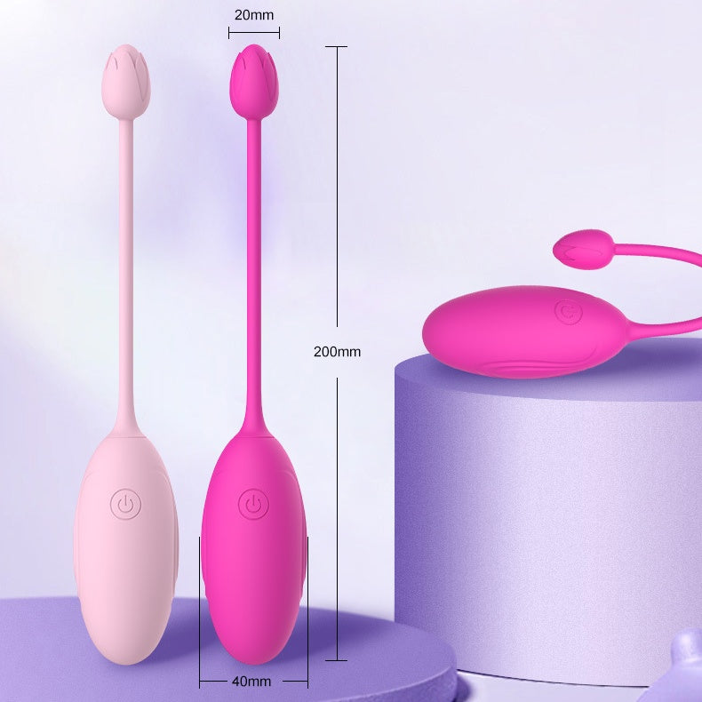 App Remote Control Double-head Rose Egg Vibrator-EROSREALM