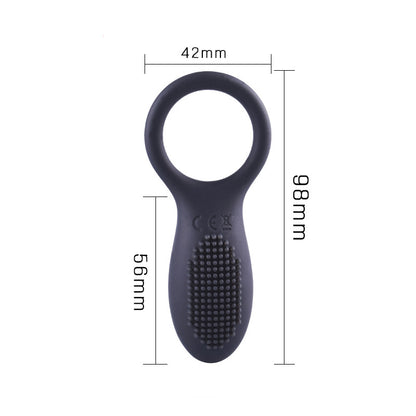 Wireless Remote Control Men's Silicone Vibration Ring-EROSREALM