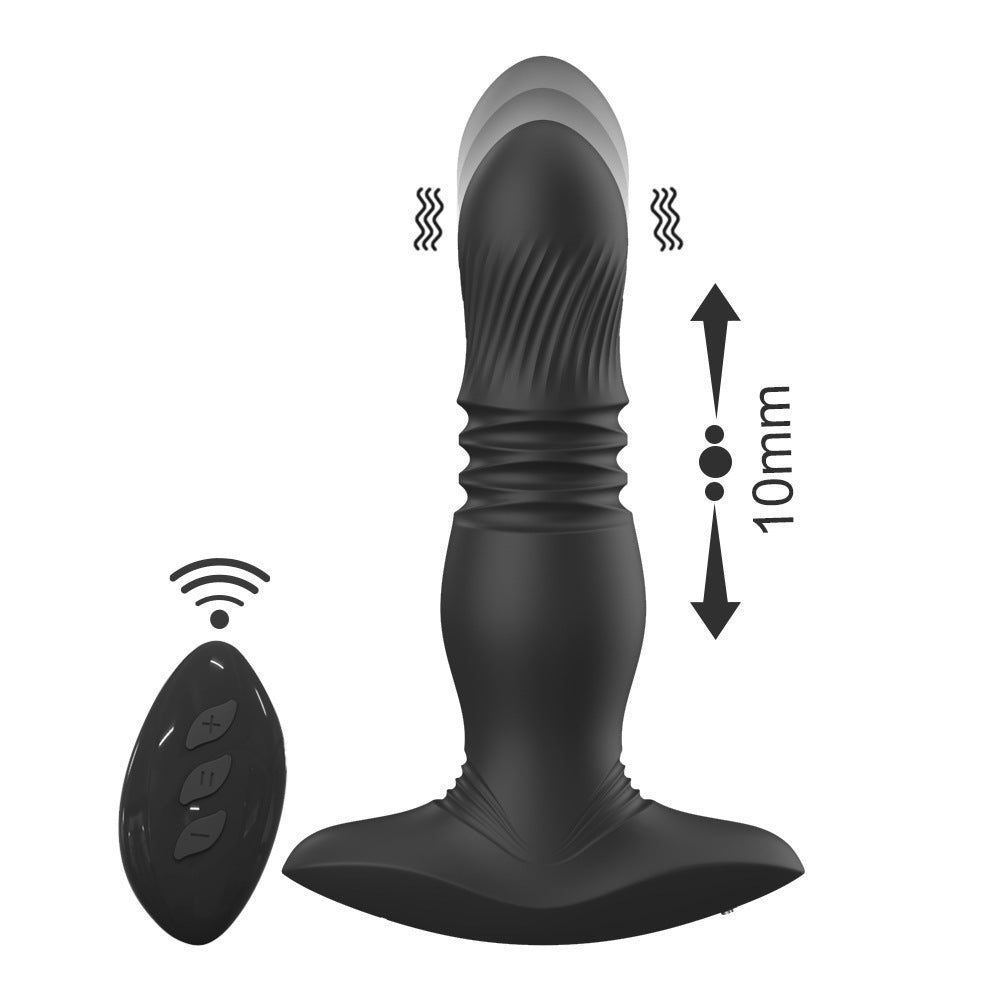 Telescopic Vibrating Butt Plug Anal Vibrator Anal Dildo Prostate Massager Wireless Remote-EROSREALM