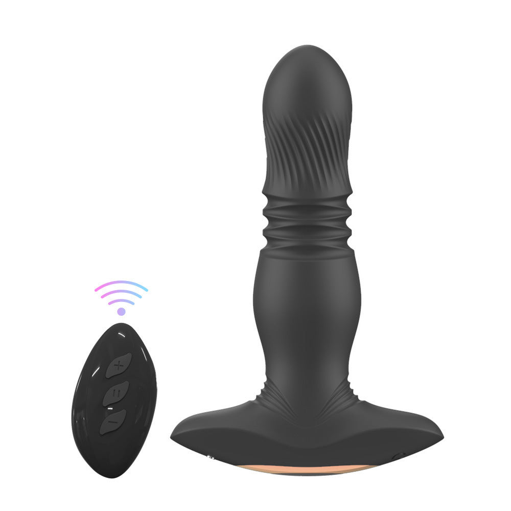 Telescopic Vibrating Butt Plug Anal Vibrator Anal Dildo Prostate Massager Wireless Remote-EROSREALM