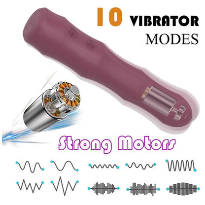 Bamboo Vibrator G-spot Clitoris Stimulator Vaginal Massager-EROSREALM