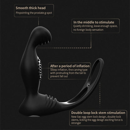 Wireless Remote Control G-spot Vibrator Prostate Massager-EROSREALM