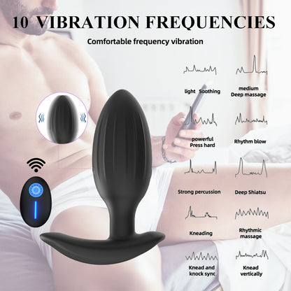 Anal Plug Vibrators Vagina Prostate Massagers Stimulator Adults Masturbators-EROSREALM