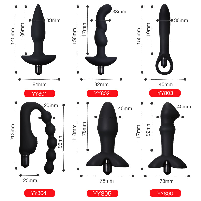 Silicone Anal Plug Prostate Massager G-spot Stimulator-EROSREALM