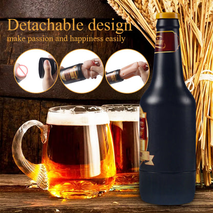 Male Masturbator Erotic Toy Portable Beer Bottle-EROSREALM