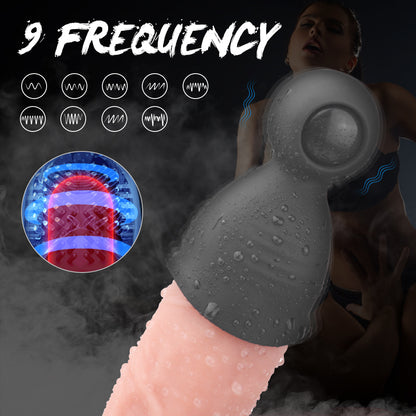 S313 9 Frequency Vibration Glans Trainer Nipple Stimulator-EROSREALM