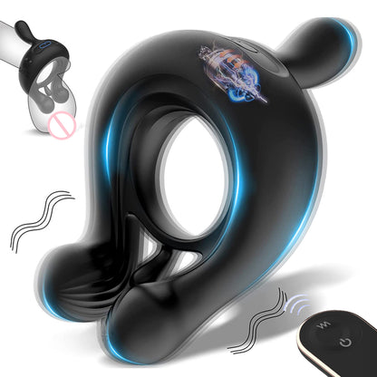 Vibrator Cock Ring Penis Cock Ring Delay Ejaculation Erection Ring For Men-EROSREALM