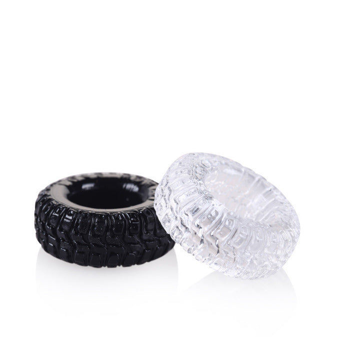 2pcs Rally Tire Silicone Penis Ring-EROSREALM