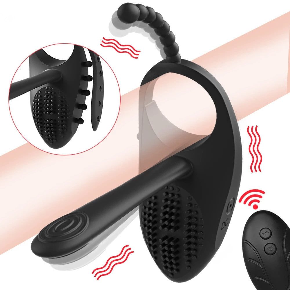 Wireless Remote Male Penis Rings Delay Ejaculation Ring Vibrating Cock Ring-EROSREALM