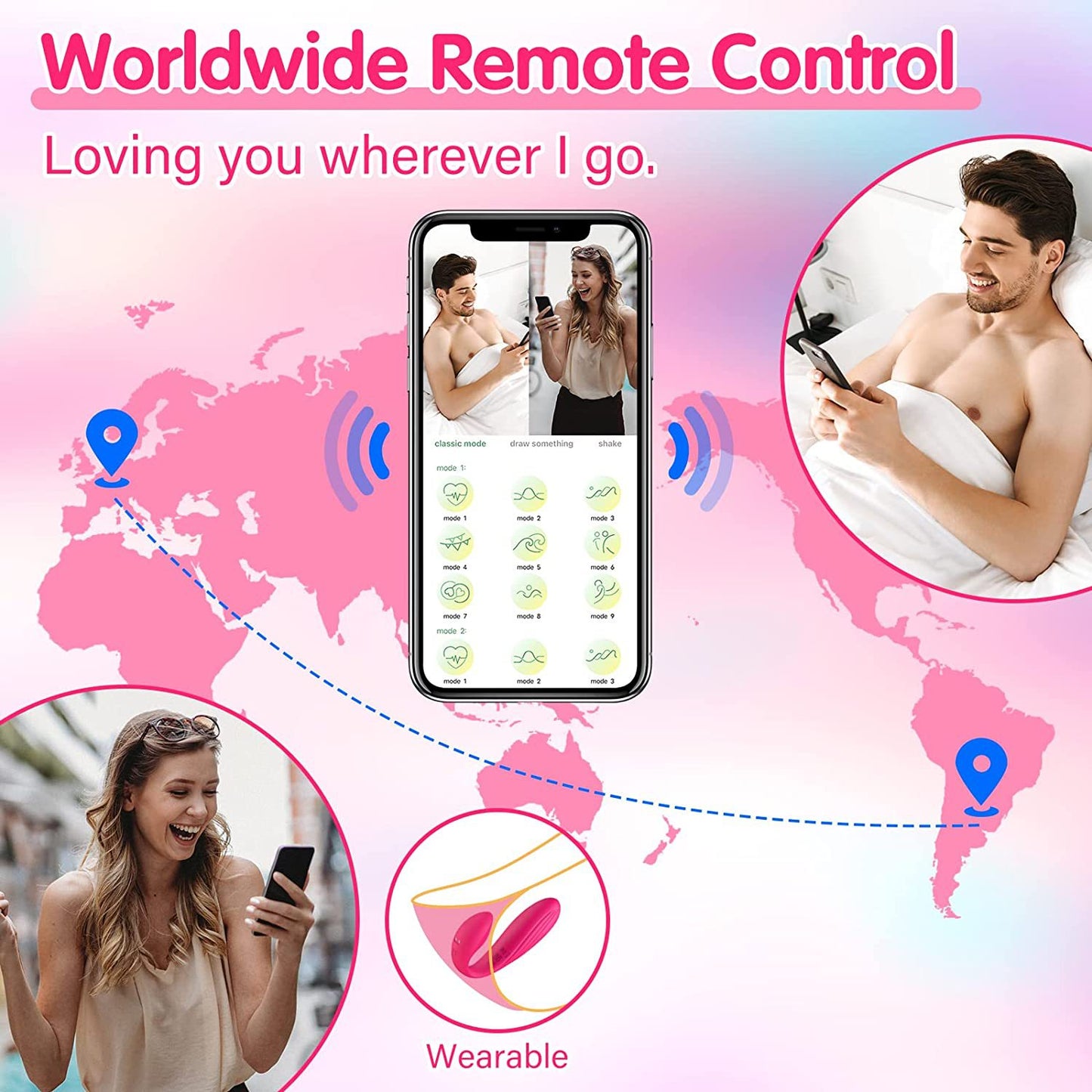 App Control Vibrator Ball G Spot Anal Vibrating Wearable Vibrator-EROSREALM