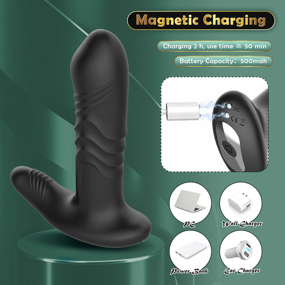 App Remote Control Telescopic Vibration Prostate Massager-EROSREALM