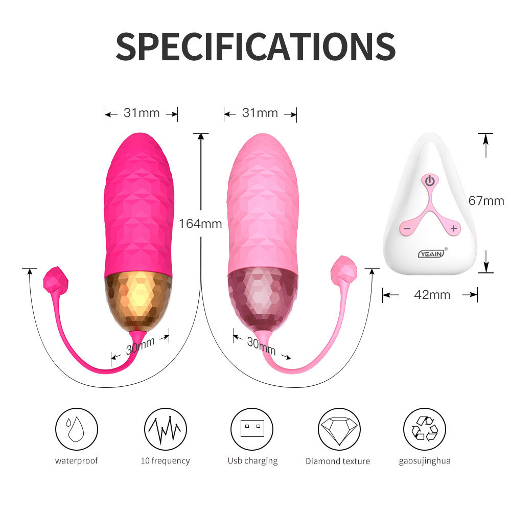 10 Speed G-spot Vibrator Jump Egg Vibrator With Remote Control-EROSREALM