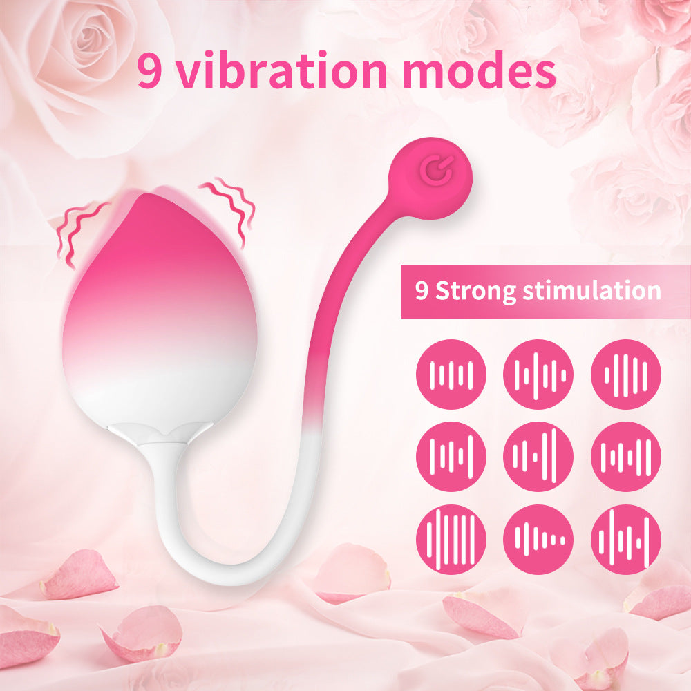 App Remote Control 9 Modes Strong Shock Peach Vibrator-EROSREALM