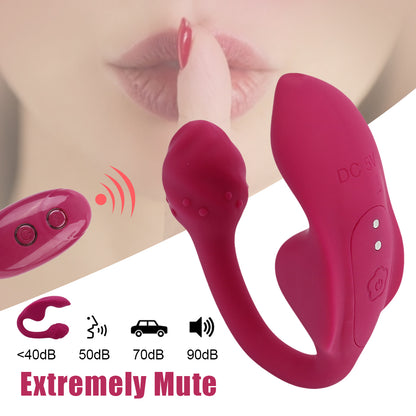 3 Point Stimulator Panty Vibrator With Tail-EROSREALM