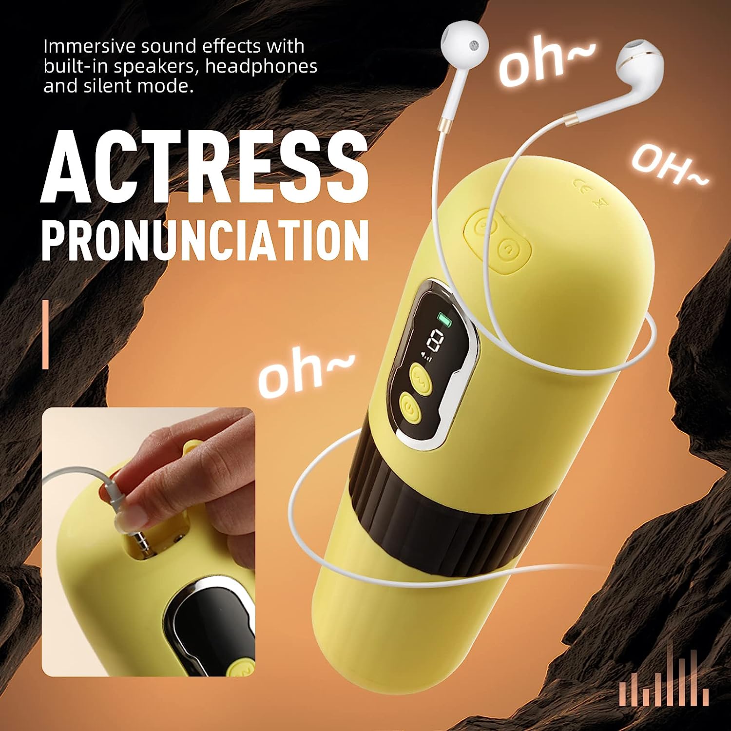 Alex - Interactive Voice Telescopic Rotary Vibration Male Masturbation Cup-EROSREALM