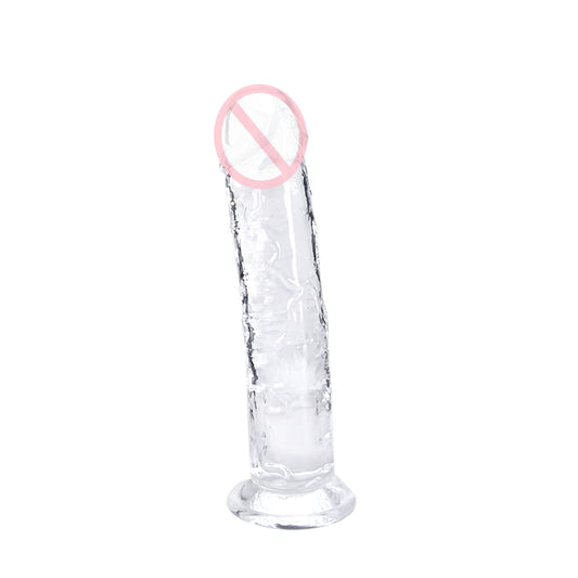 7 Inch Realistic Transparent Dildo Without Testicles-EROSREALM