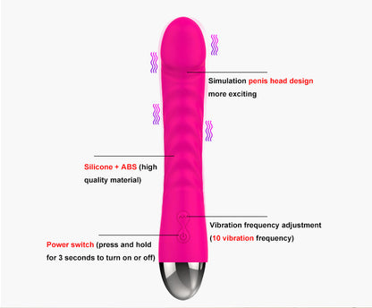 Handheld Dildo Vibrator Realistic Vibrating Dildo-EROSREALM