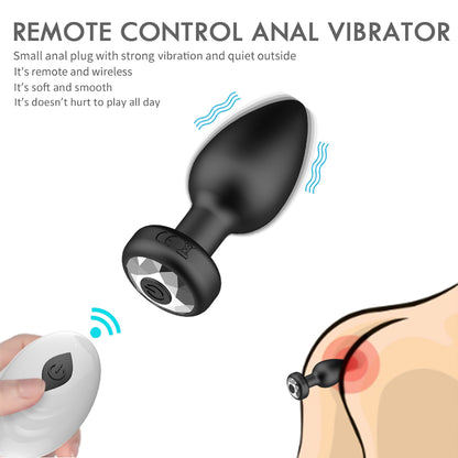 Wireless Remote Control Anal Plug Prostate Orgasm Massager Adult Sex Toy-EROSREALM