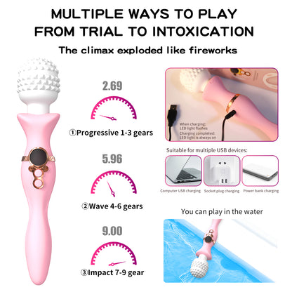 Vibrating Massager Dreamy Magic Wand Vibrator-EROSREALM