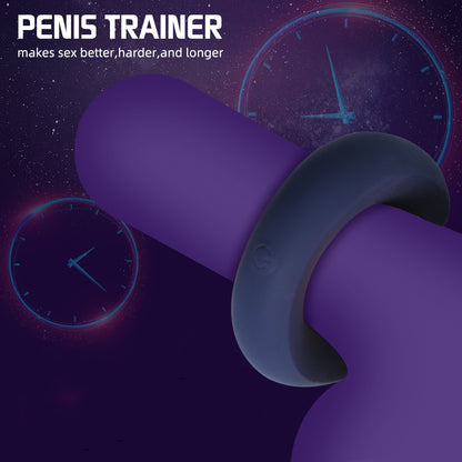 Penis Ring Vibrator Delayed Ejaculation Cock Ring Remote Control Male Masturbator-EROSREALM