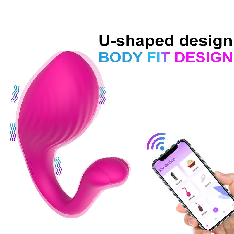 App Remote Control U-shaped Wearable Panty Vibrator-EROSREALM