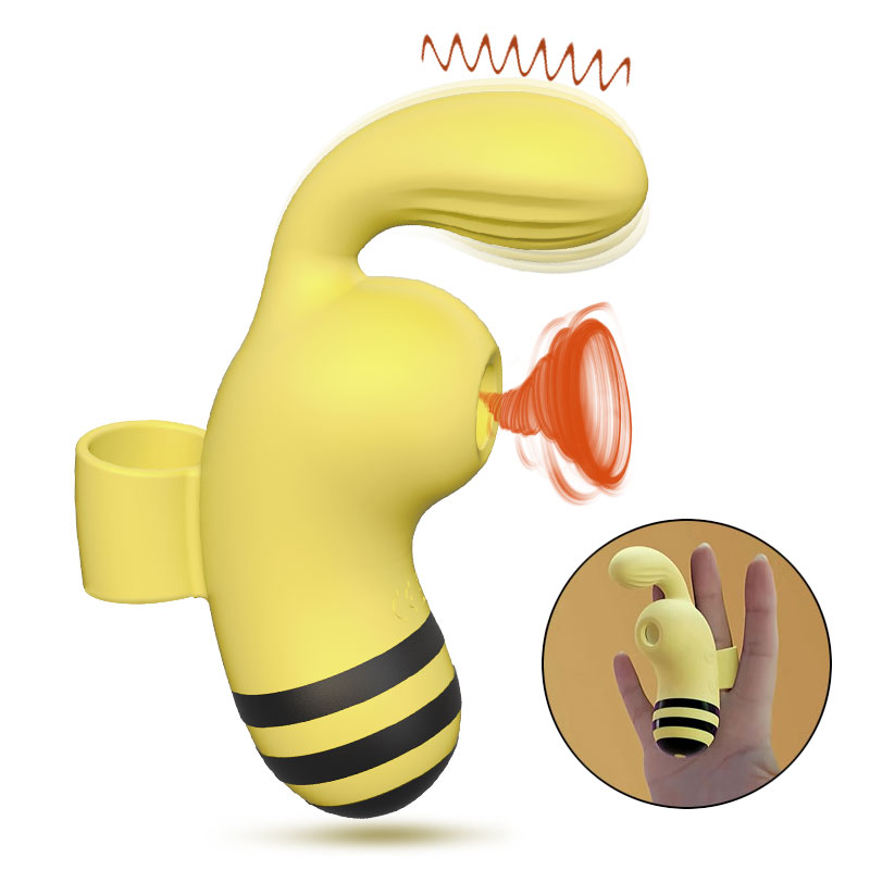 Little Bee Suction Finger Vibrator-EROSREALM