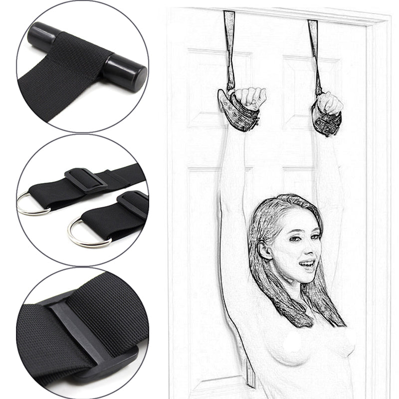 Door Jam Cuffs. Over The Door Entryway Restraints-EROSREALM