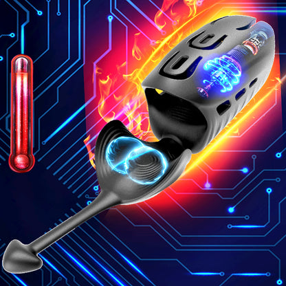 Powerful Glans Massager Vibrator Penis Stimulation Penis Delay Trainer Male Masturbator For Men-EROSREALM