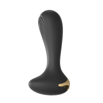 Laile Vestibular Plug Anal Stimulation Silica Gel Men's Black Silica Gel Vibration G-spot Vestibular Masturbator Adult Products-EROSREALM