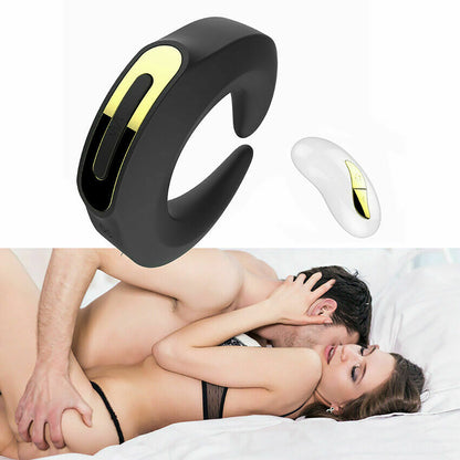 Fun Massage Vibration Cock Ring Lock Delay Ring-EROSREALM