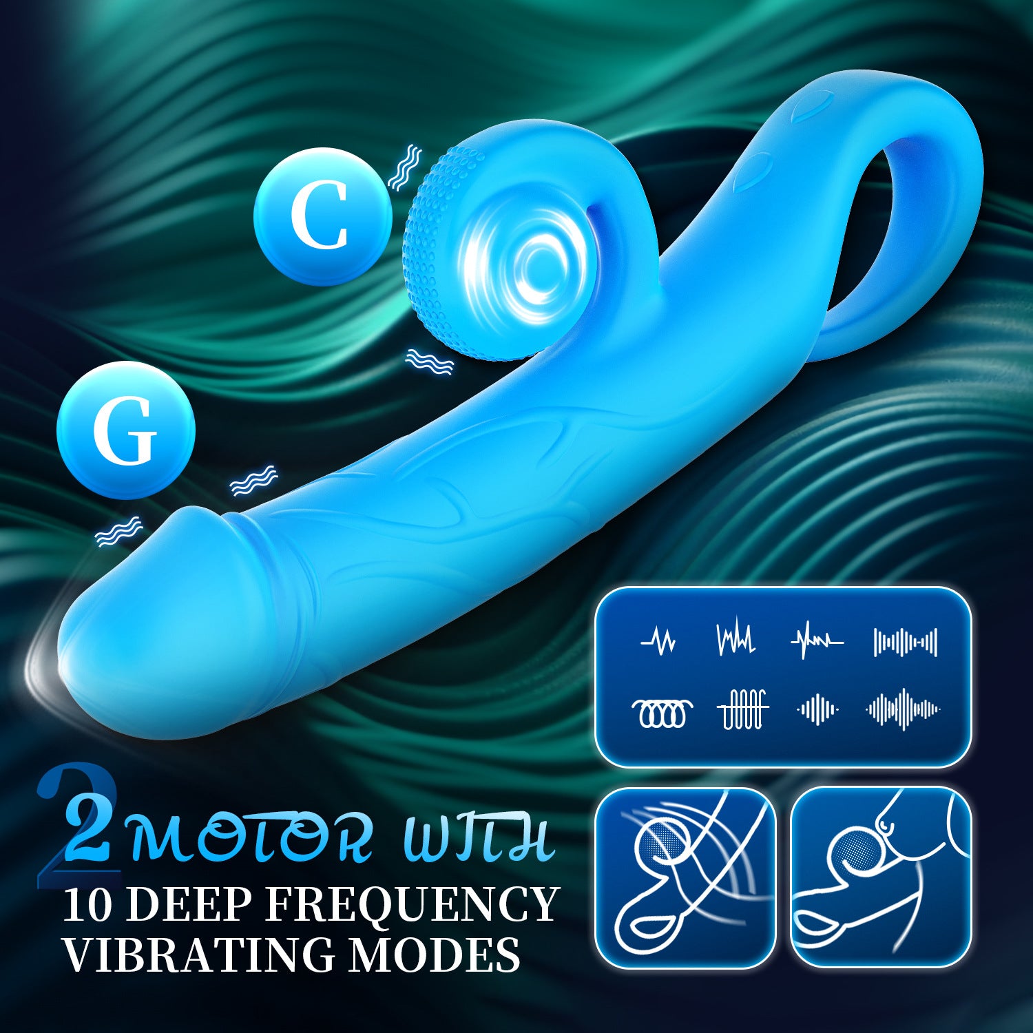 Snail 4-in-1 Clit Stimulator & G-spot Vibrator-EROSREALM