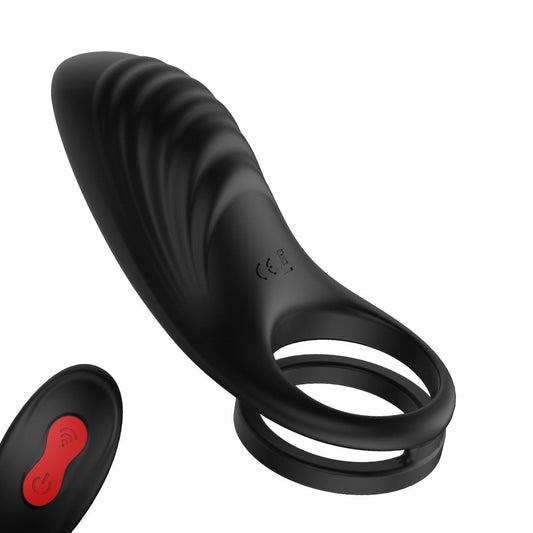 Vibrating Penis Ring with Double Ring-EROSREALM