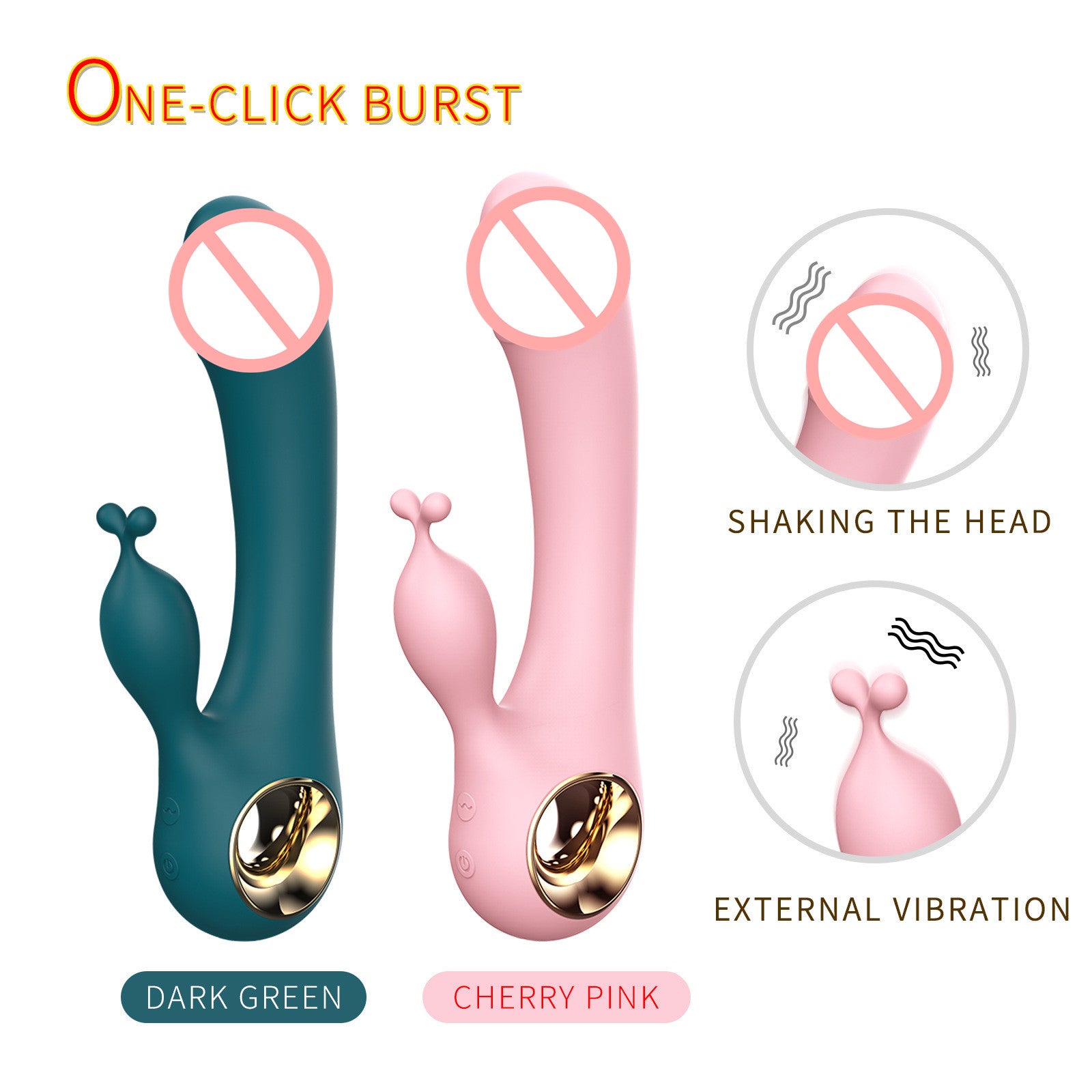 Rabbit Vibrator 10 Speed Strong Dildo G-spot Massager Vibration-EROSREALM